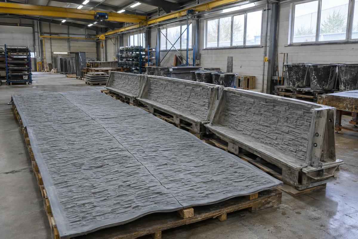 Matched façade formliners aligned to keep relief continuous across panels
