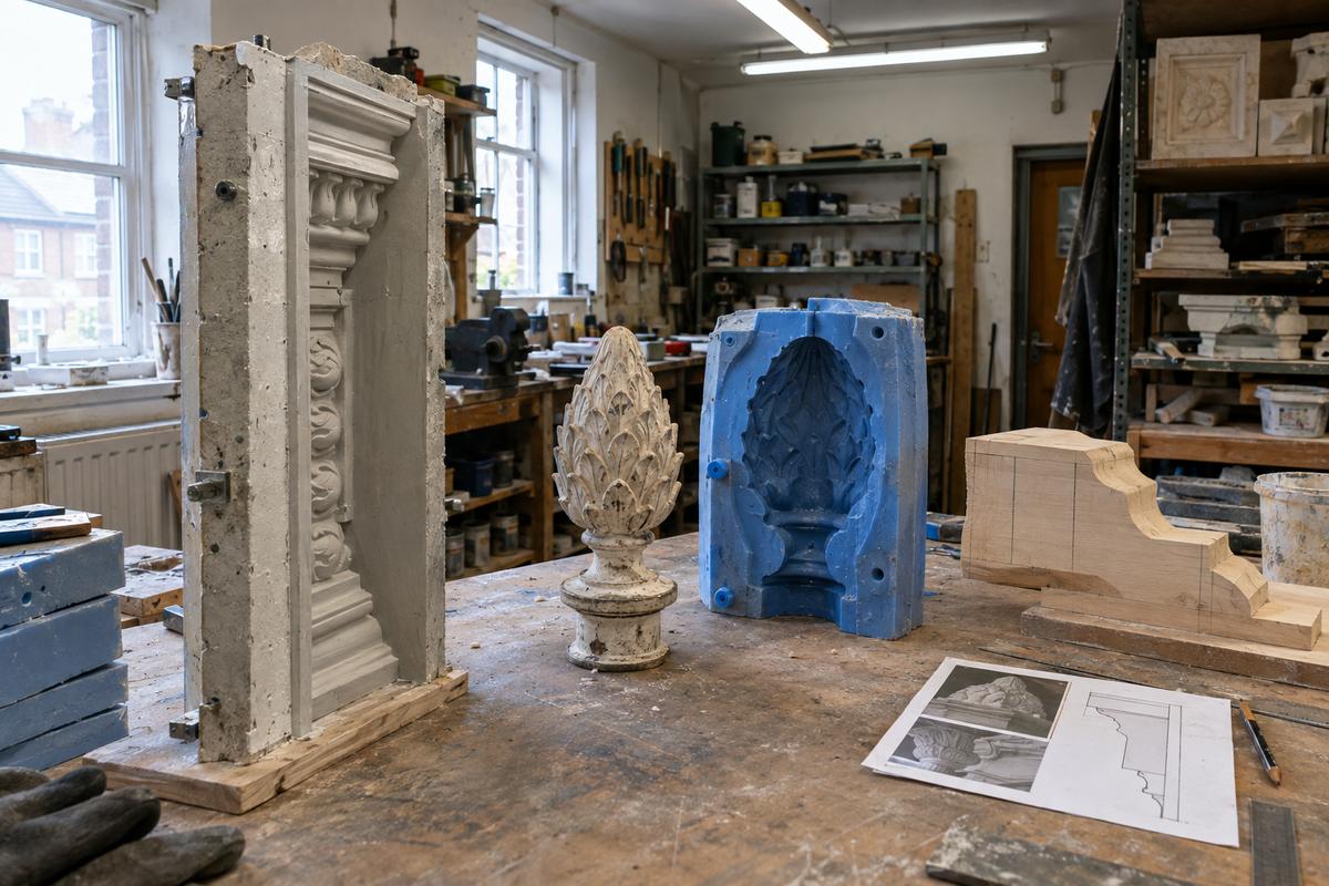 Three heritage restoration approaches with in-situ, removed and recreated details
