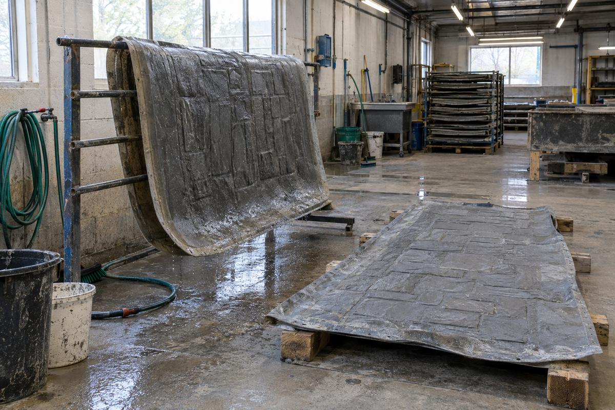 Used formliners drying and stored carefully after casting
