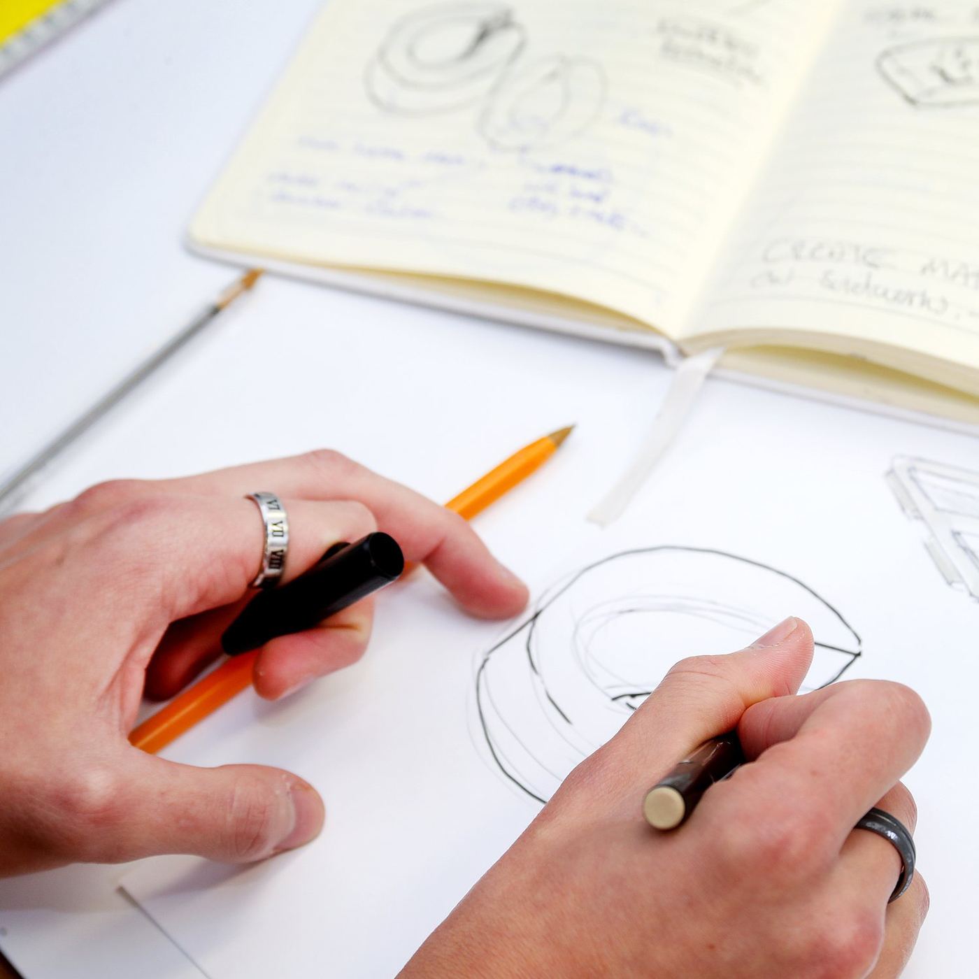 Sketching a concept in the TCI studio