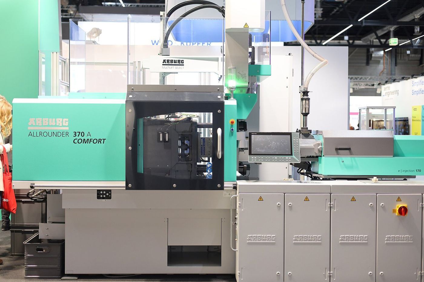 Production injection moulding machine.