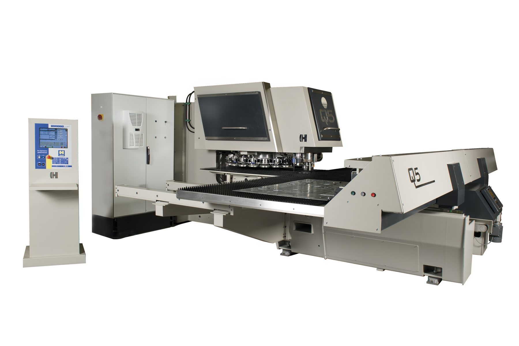 CNC punching machine.